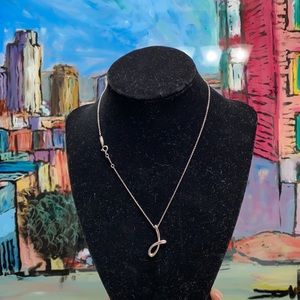 Retired Tiffany & Co “J” Necklace
